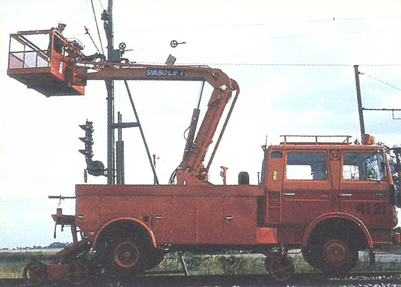 Road-rail vehicle in 1970